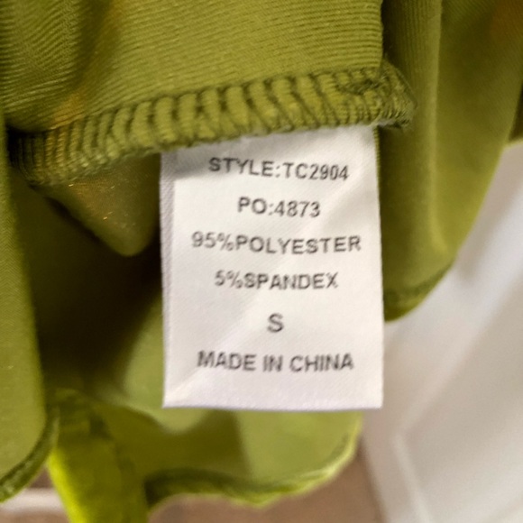 Neon Lime Crushed Velvet Button-Up Women's Shirt - Picture 5 of 10